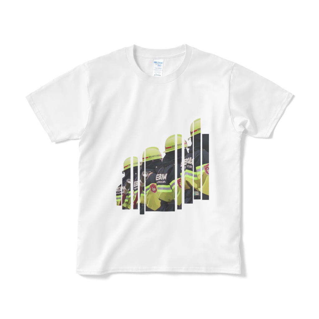 カミゴウ消防団ウェーブデザインTシャツ