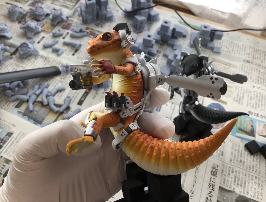 Space Bounty Hunter -Leopard Gecko-ガレージキット送料無料