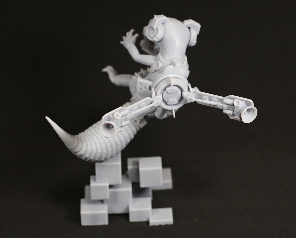 Space Bounty Hunter -Leopard Gecko-ガレージキット送料無料