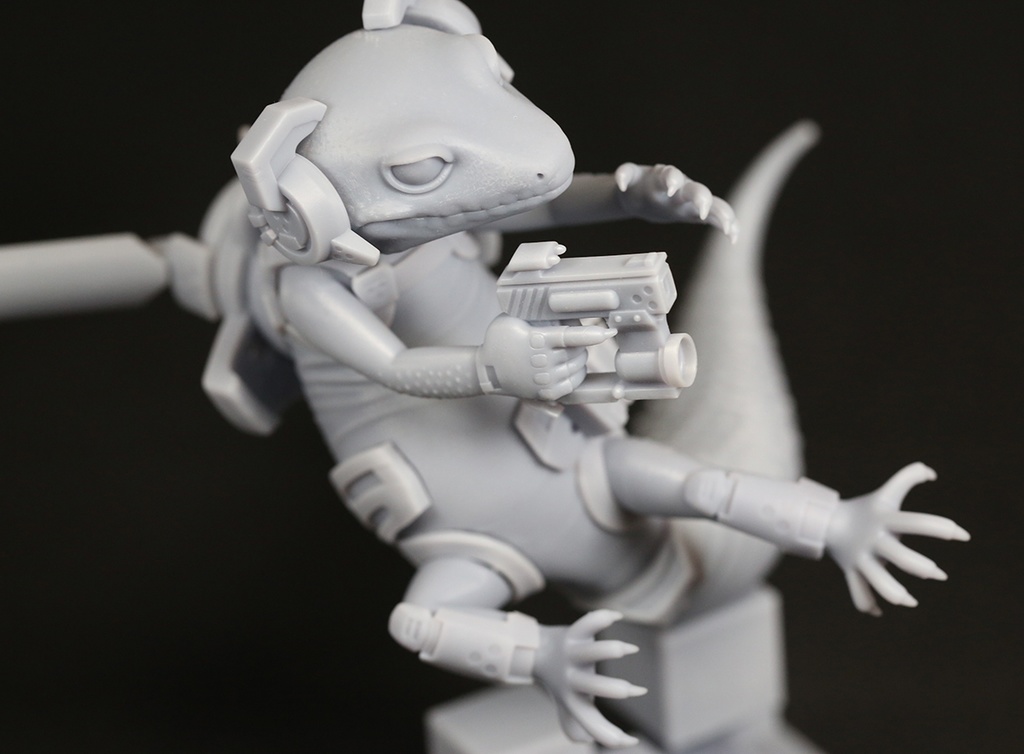 Space Bounty Hunter -Leopard Gecko-ガレージキット送料無料