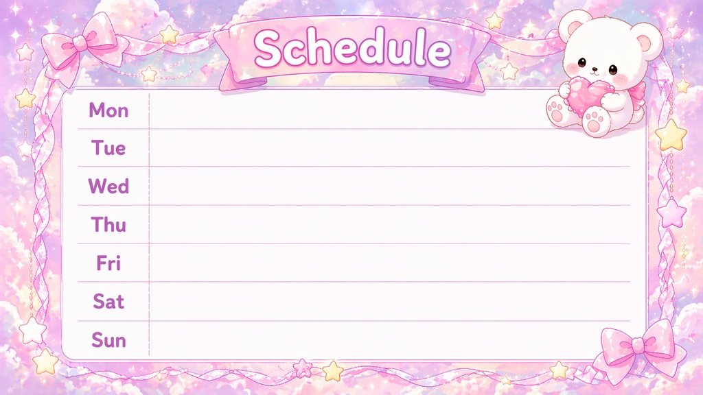 🌙ゆめかわ配信画面セット【6点】✦ Starting Soon / BRB / Ending|高画質1920×1080|商用利用OK|VTuber・配信者向け