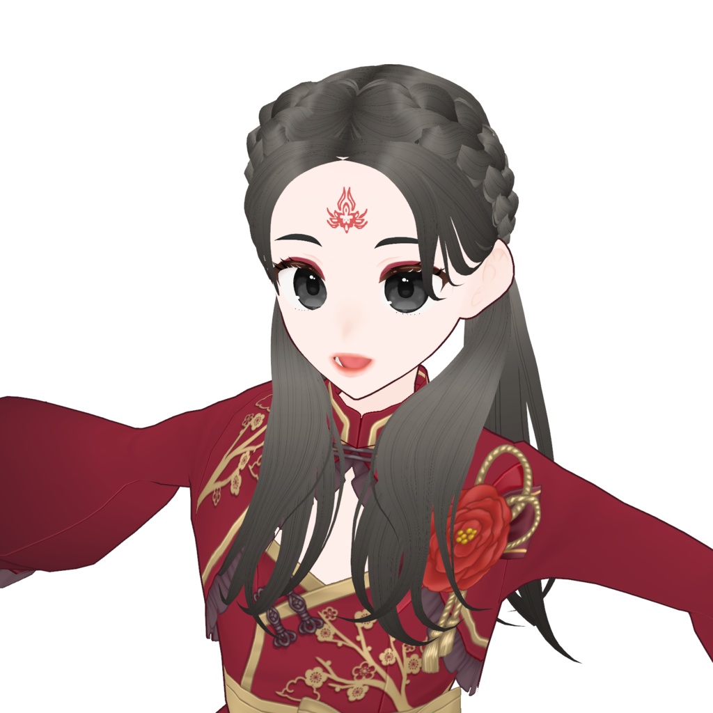 【VRoid】正式版・β版 Hair Preset - Official / Stable and Beta Version - Fullset Long Pigtails Braids - ツインテールロング三つ編み