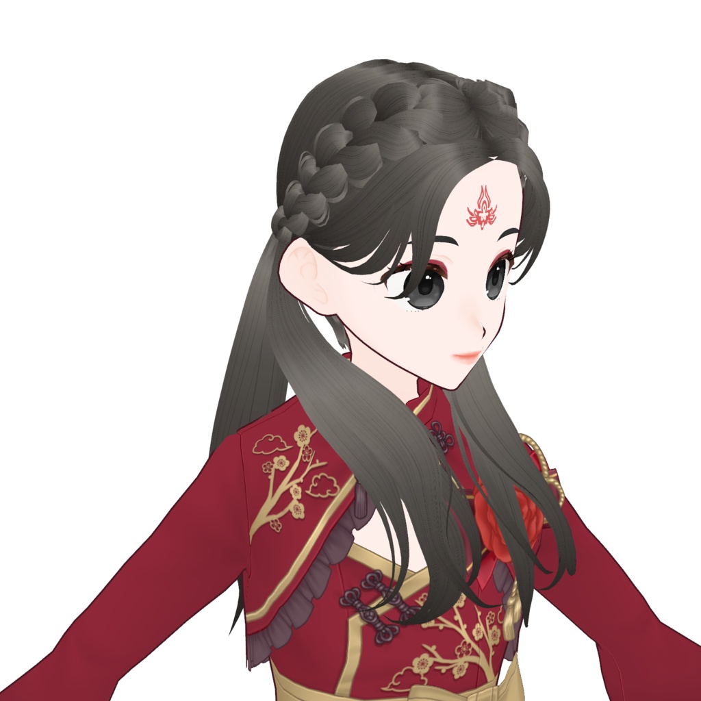 【VRoid】正式版・β版 Hair Preset - Official / Stable and Beta Version - Fullset Long Pigtails Braids - ツインテールロング三つ編み