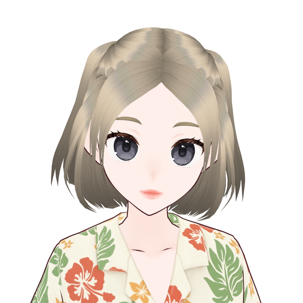 【VRoid】正式版・β版 Hair Preset - Official / Stable and Beta Version - Upper Pigtails