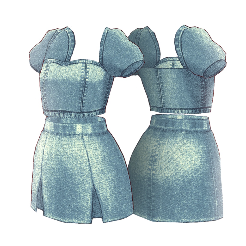 VRoid Style - DENIM DRESS | デニムドレス | JEANS ジーンズ