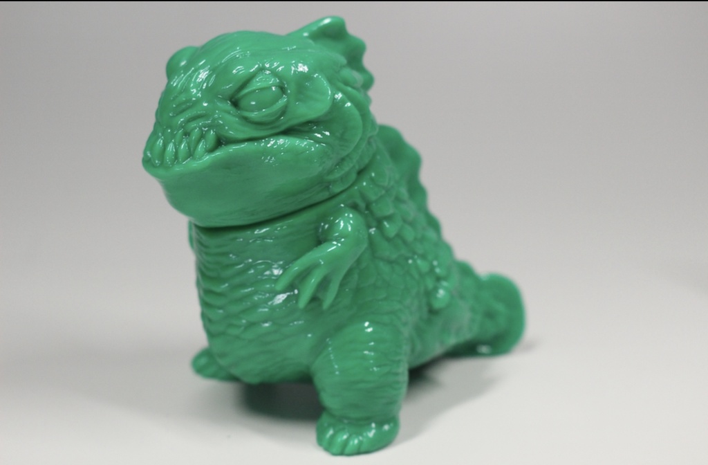 ソフビ食物連鎖シリーズ　ギョラモ(みどり未塗装)