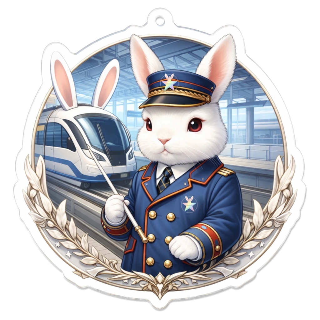 アクリルキーホルダー ぴょん速くんとピョン速号