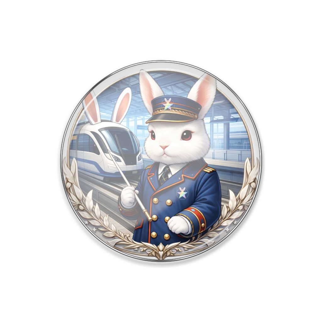 ピンバッジ ぴょん速くんとピョン速号