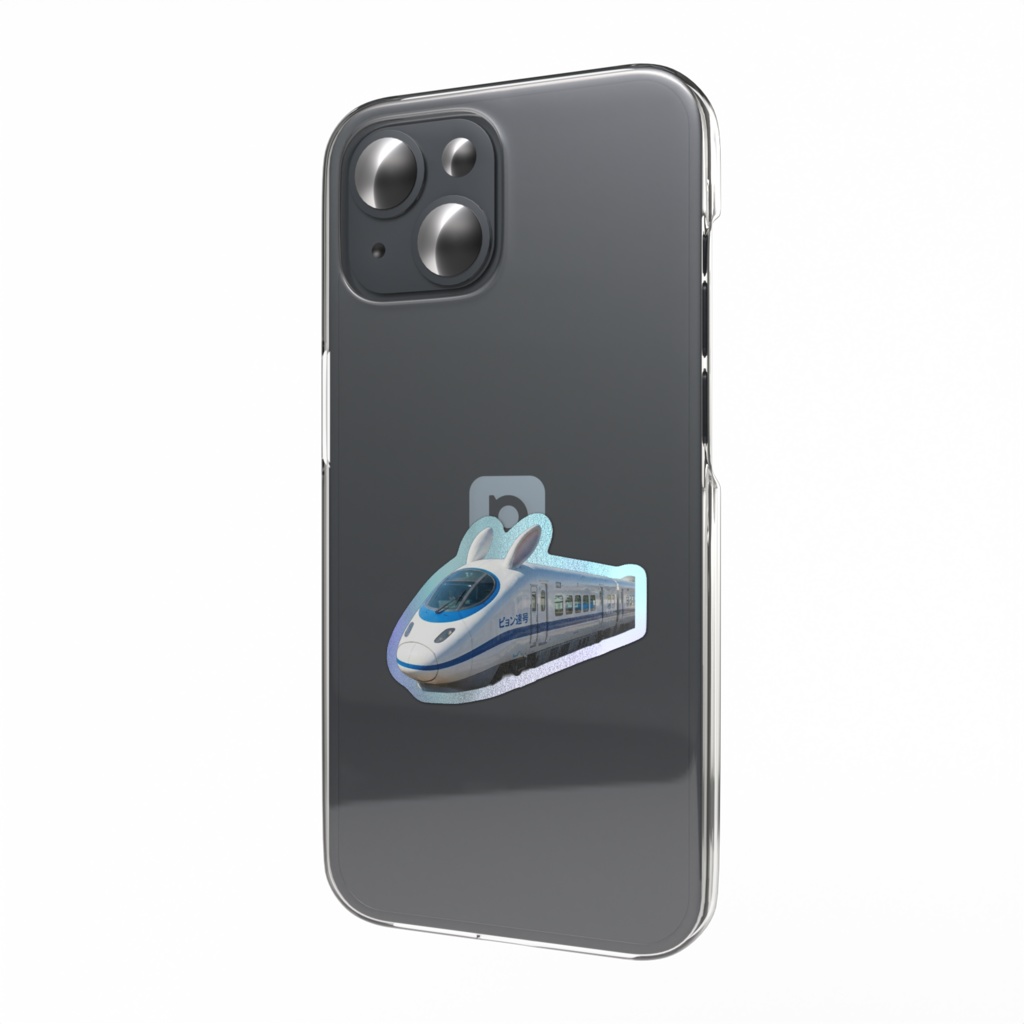 スマホステッカー ピョン速号（オーロラ）