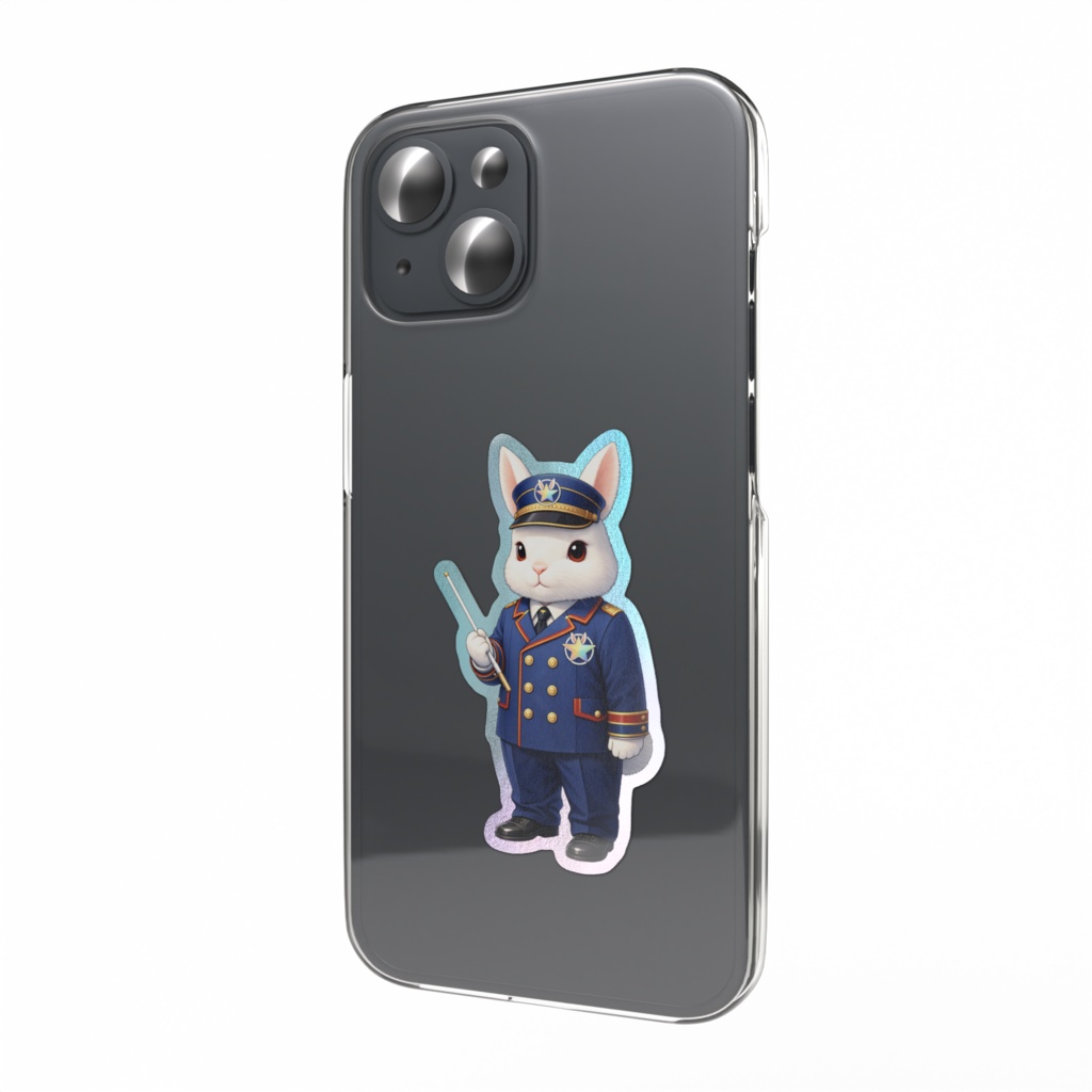 スマホステッカー ぴょん速くん（オーロラ）