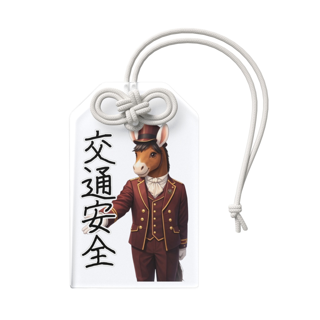 アクリルお守り『交通安全』トロットくん(御者Ver)