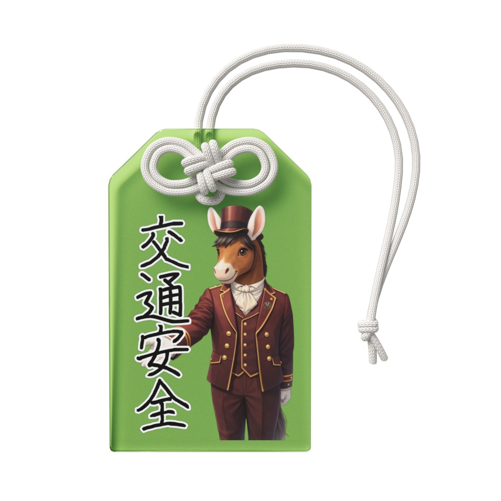 アクリルお守り『交通安全』トロットくん(御者Ver)