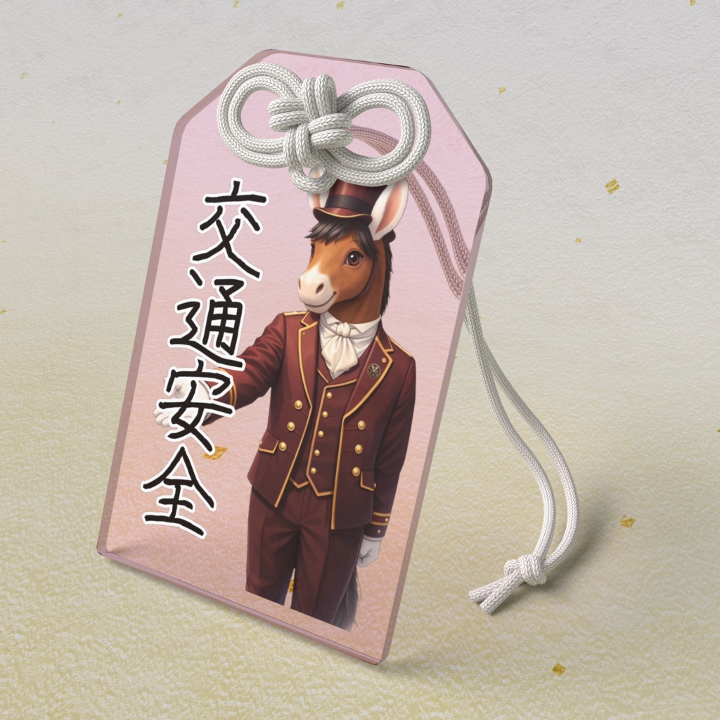 アクリルお守り『交通安全』トロットくん(御者Ver)