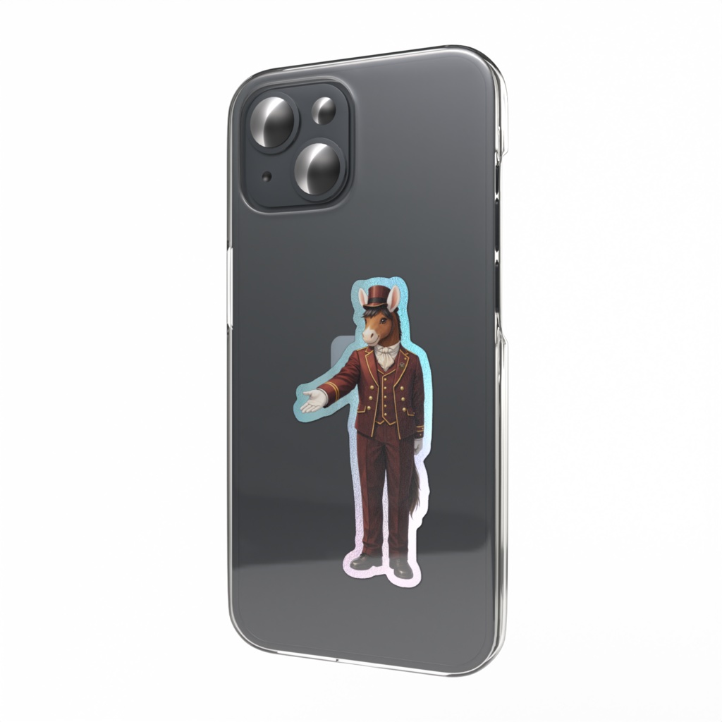 スマホステッカー トロットくん 御者Ver（オーロラ）