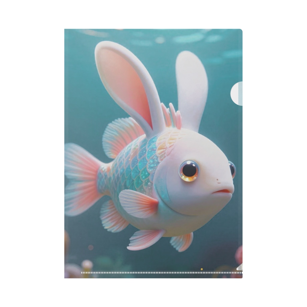 クリアファイル うさかな