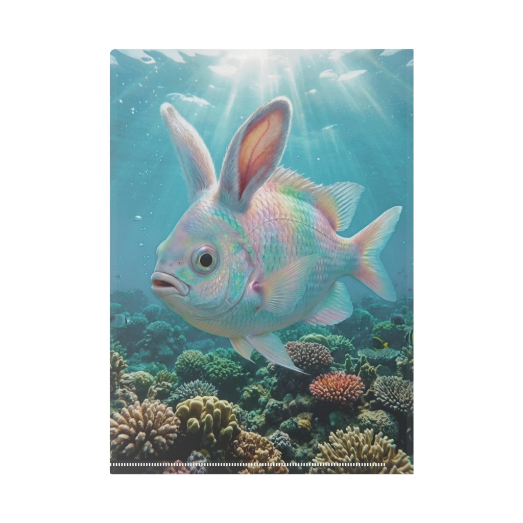 クリアファイル うさかな