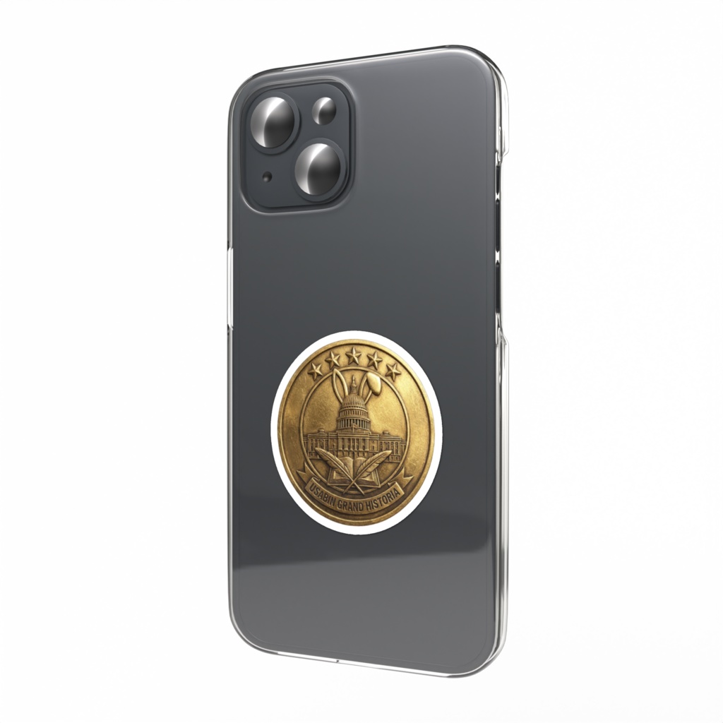 スマホステッカー グランドヒストリアロゴ(ゴールド)