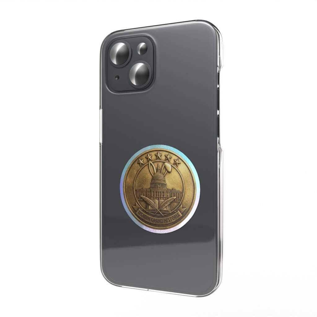 オーロラスマホステッカー グランドヒストリアロゴ(ゴールド)