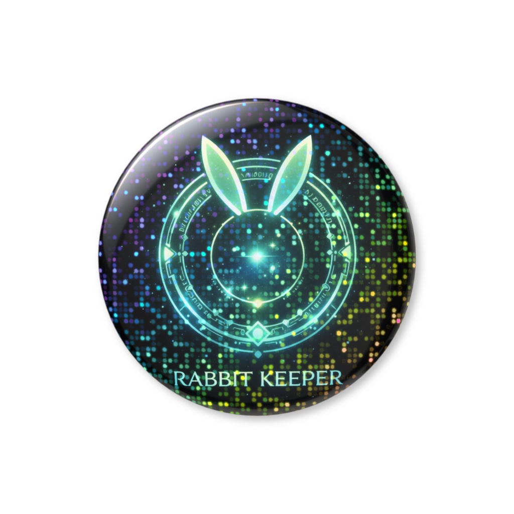 ホログラム缶バッジ ラビット・キーパーエンブレム