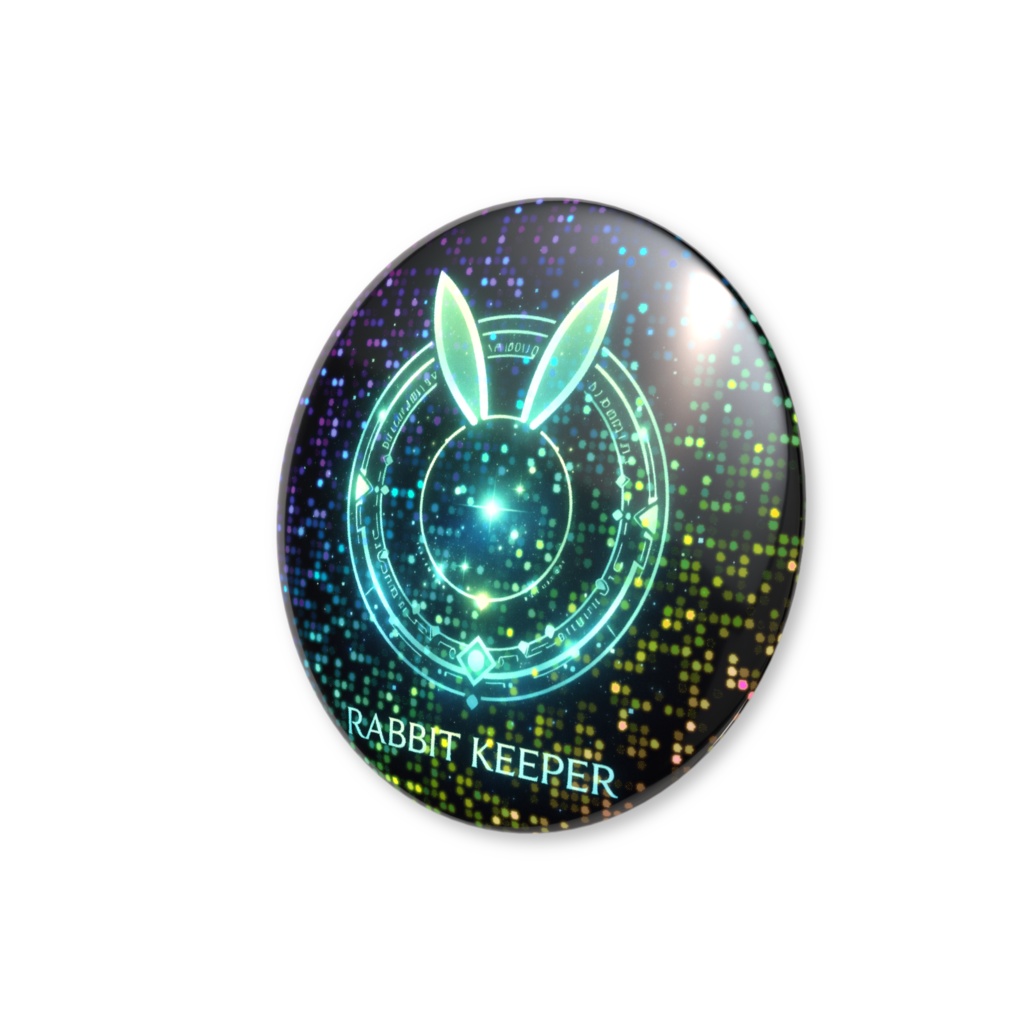 ホログラム缶バッジ ラビット・キーパーエンブレム