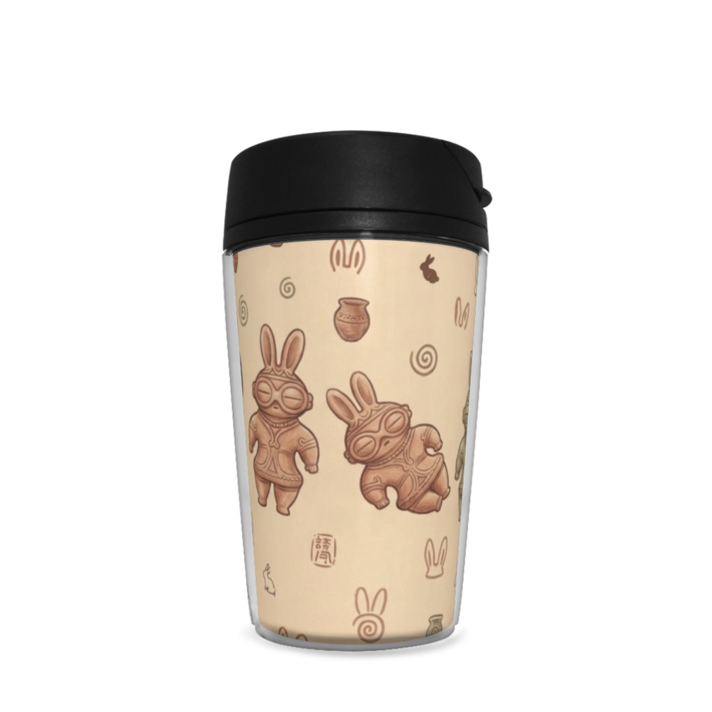 タンブラー うさ耳遮光器土偶