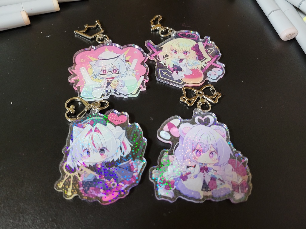 【オリジナル】ホログラムアクリルキーホルダー