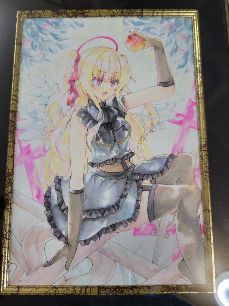 【額装原画🍎B5】堕ちた地平線のペルソナ【オリジナル】