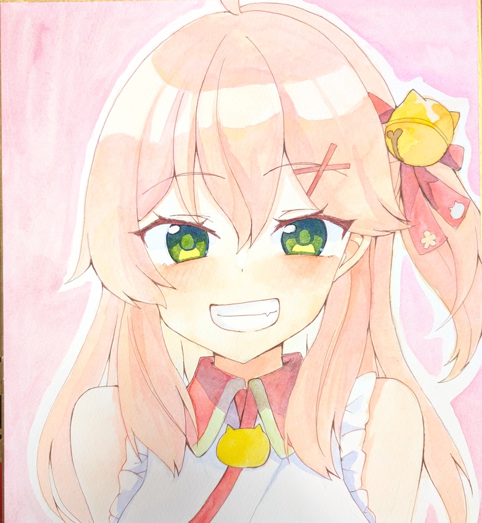 【ホロクル9th】手描き色紙【さくらみこ】