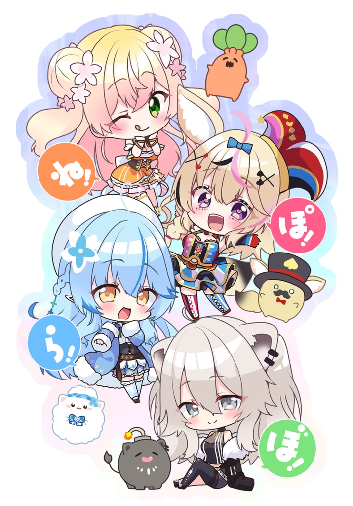 ※11月発送【ホロクル12th】ねぽらぼオーロラアクリルスタンド【同人・非公式】