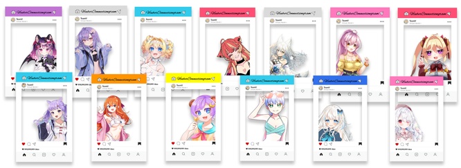 【C102】SNS風ランダムクリアカード