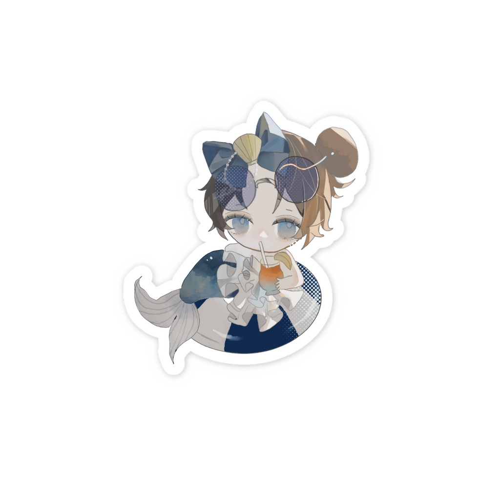 人魚ちゃんステッカー