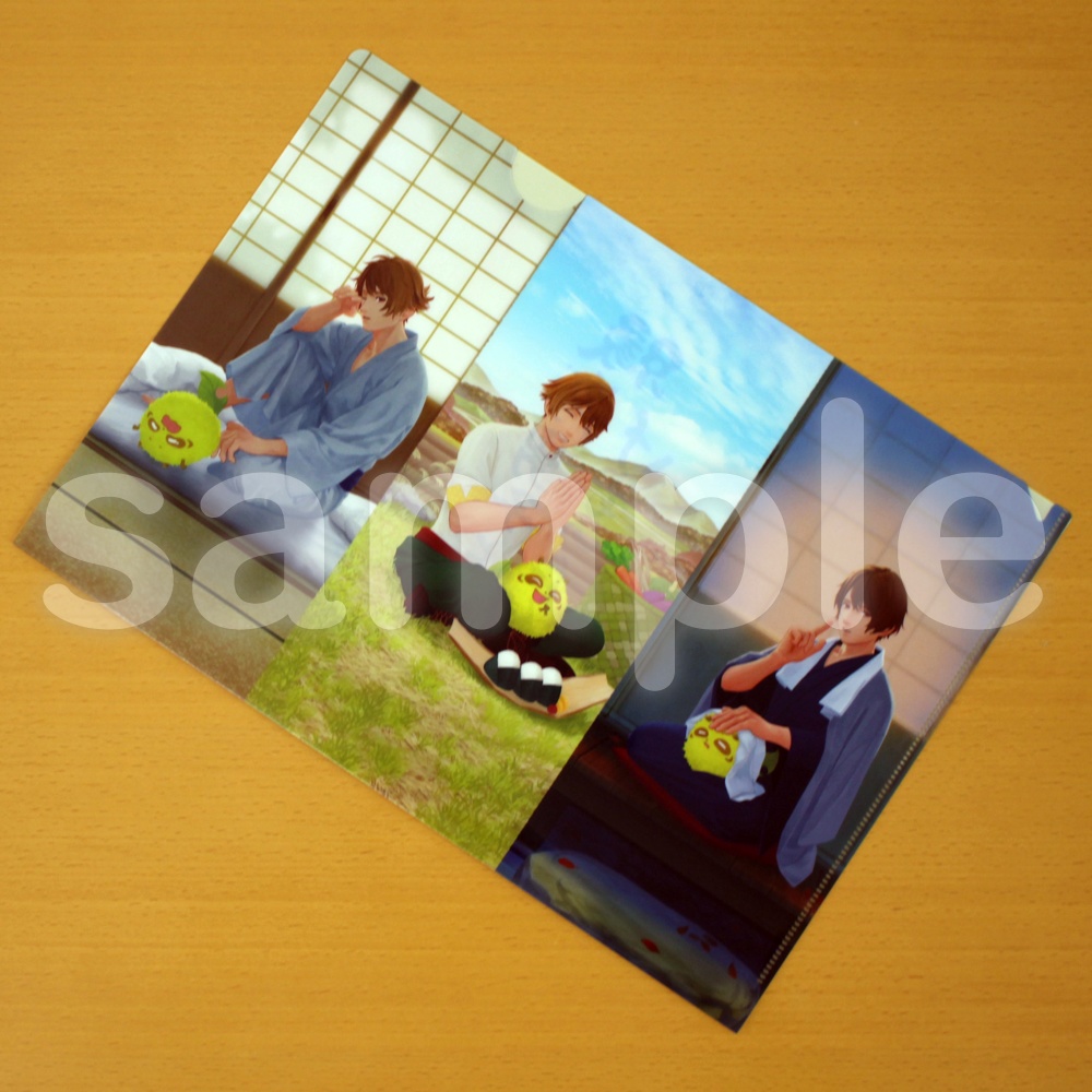 縁がわ男子とけものたん クリアファイル(朝寝坊の日)