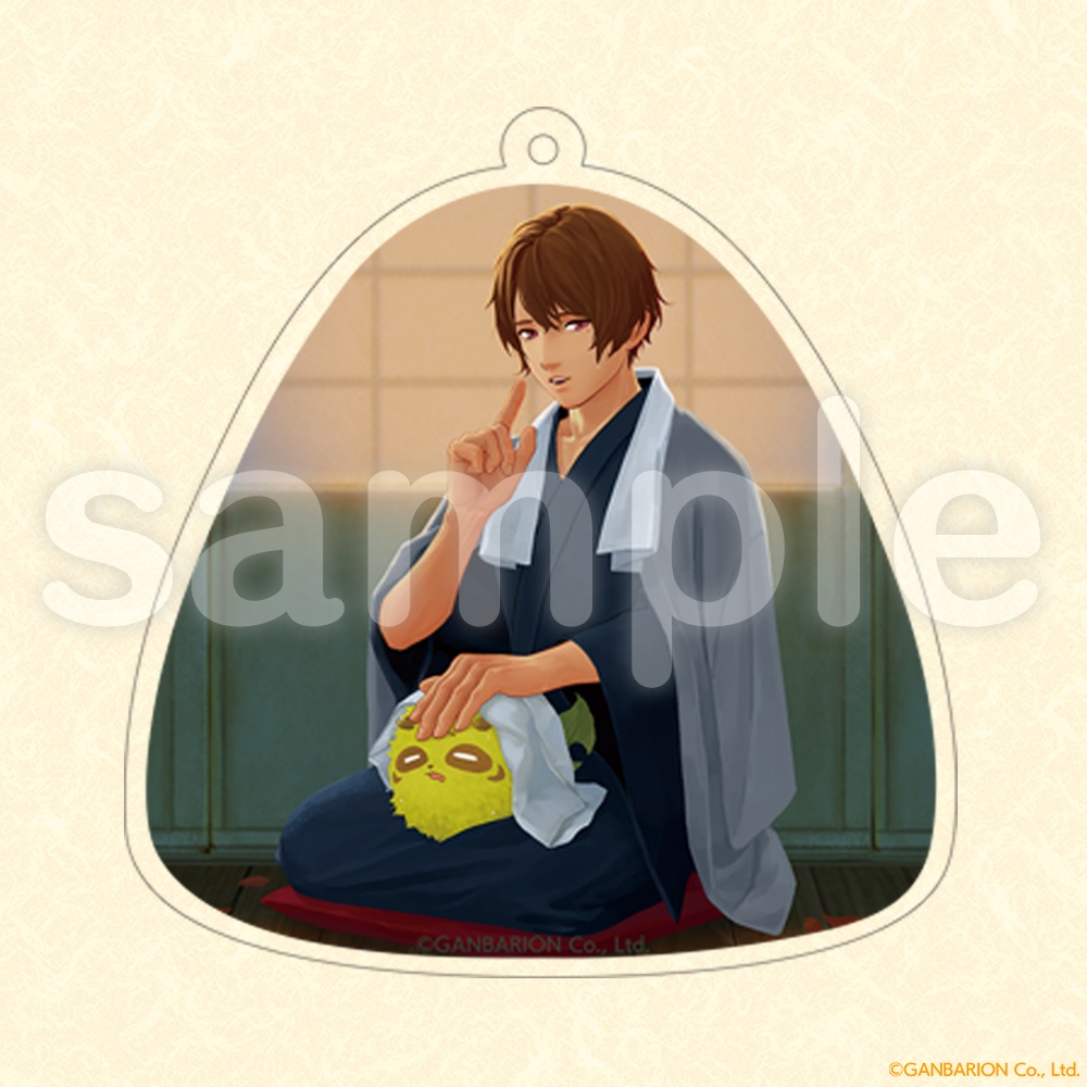 縁がわ男子とけものたん アクリルキーホルダー(夜)