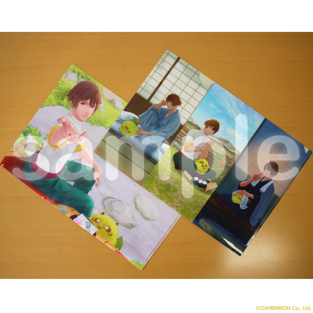 【特典イラストカード(朝)付】縁がわ男子とけものたん クリアファイルまとめ買いセット