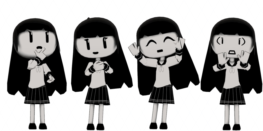 Mika-Chan 3D Model (VRChat Avatar)