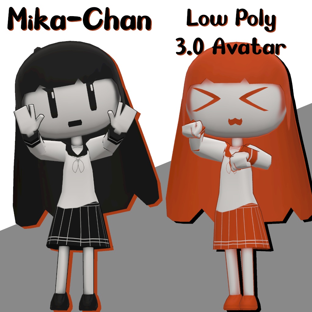 Mika-Chan 3D Model (VRChat Avatar)