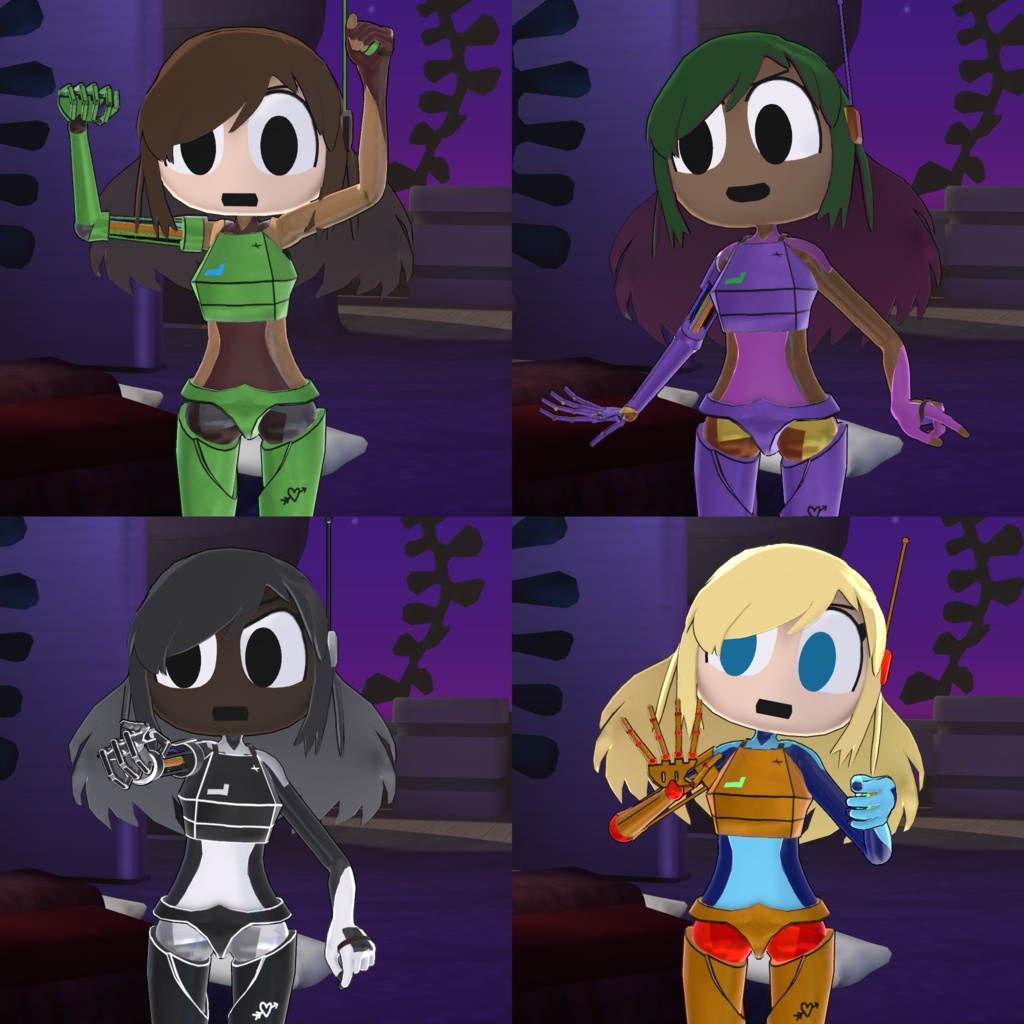 Combat Cyborg-001 VRChat Avatar VRアバター用オリジナルモデル