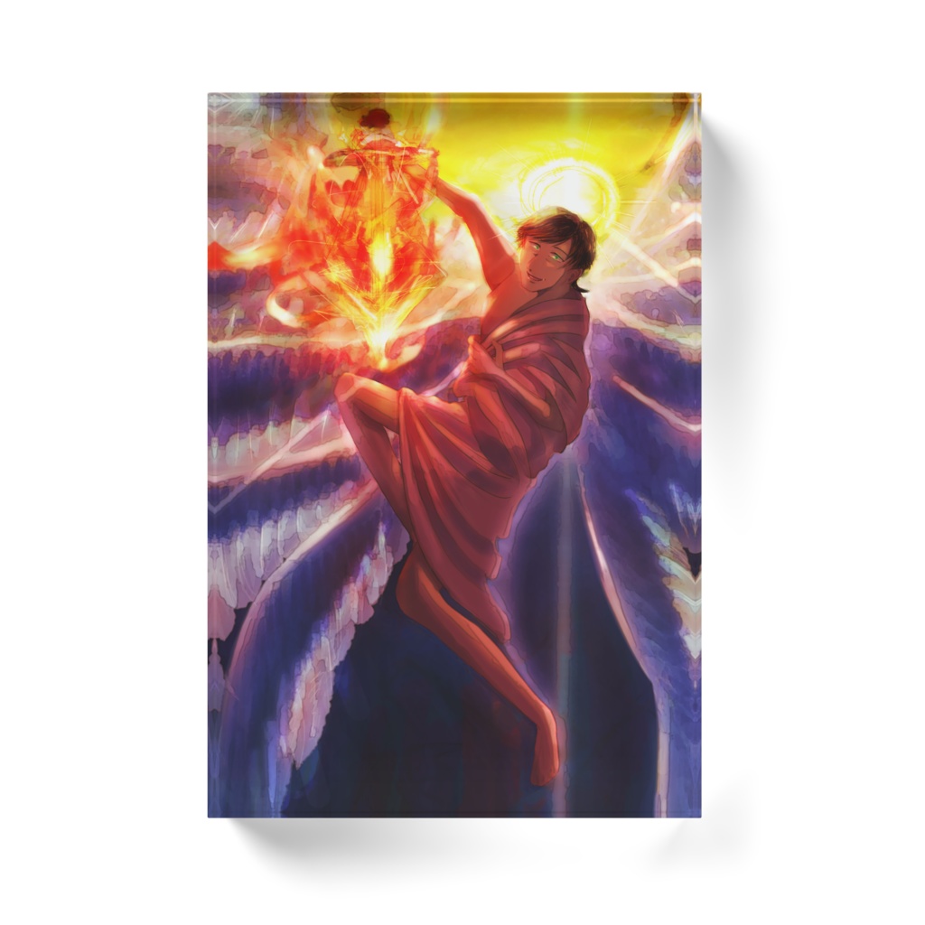 【アクリルブロック】断天の飛翔:サイケデリック