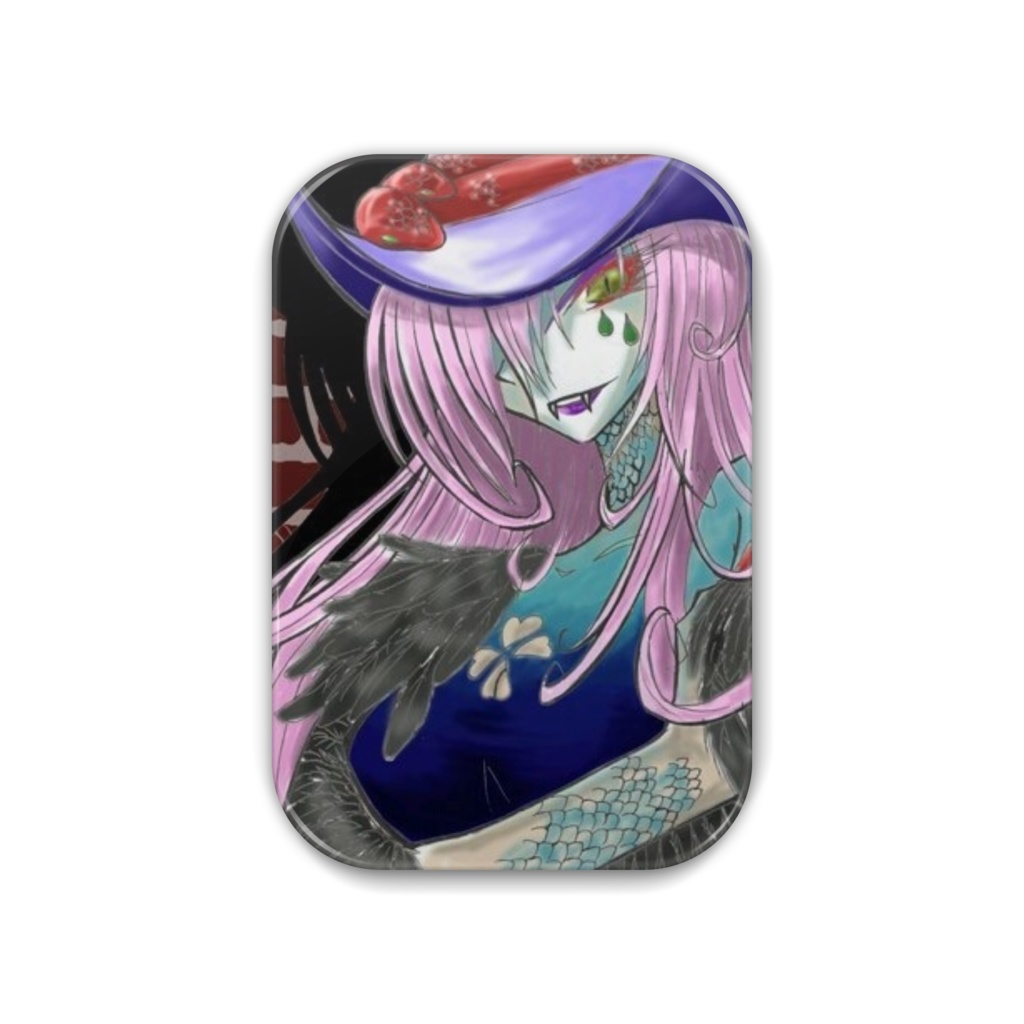 干支 蛇 缶バッチ