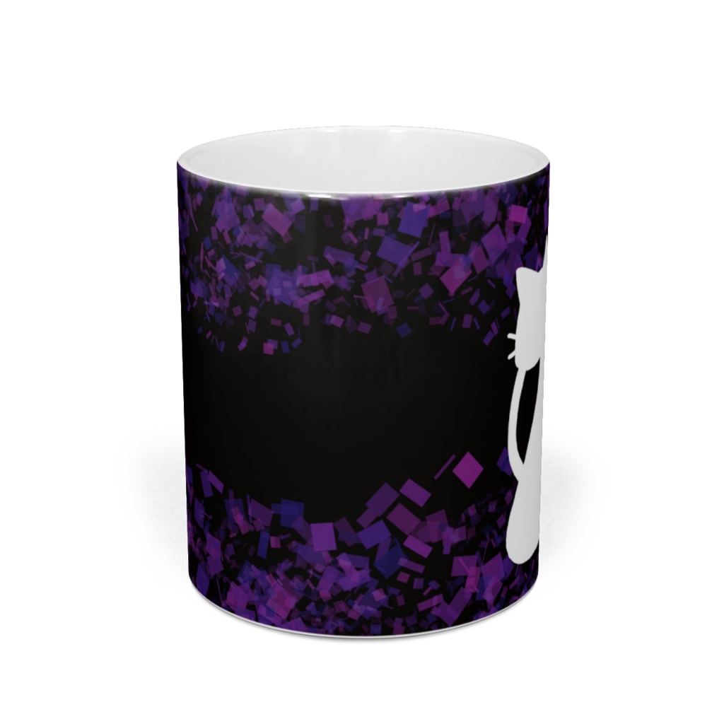 【黒ねこ】【白ねこ】アメジストマグカップ