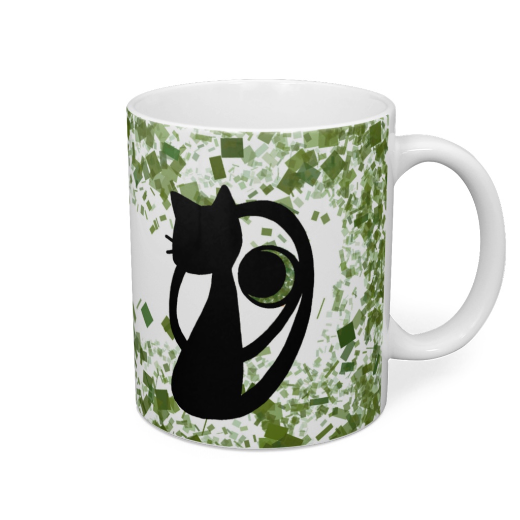 【黒ねこ】【白ねこ】アゲートマグカップ