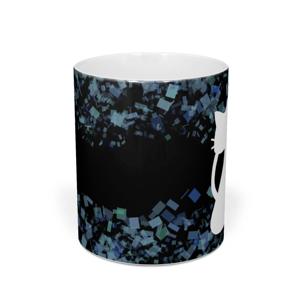 【黒ねこ】【白ねこ】クリスタルマグカップ