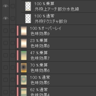 【画像素材】タロットカード風飾り枠2