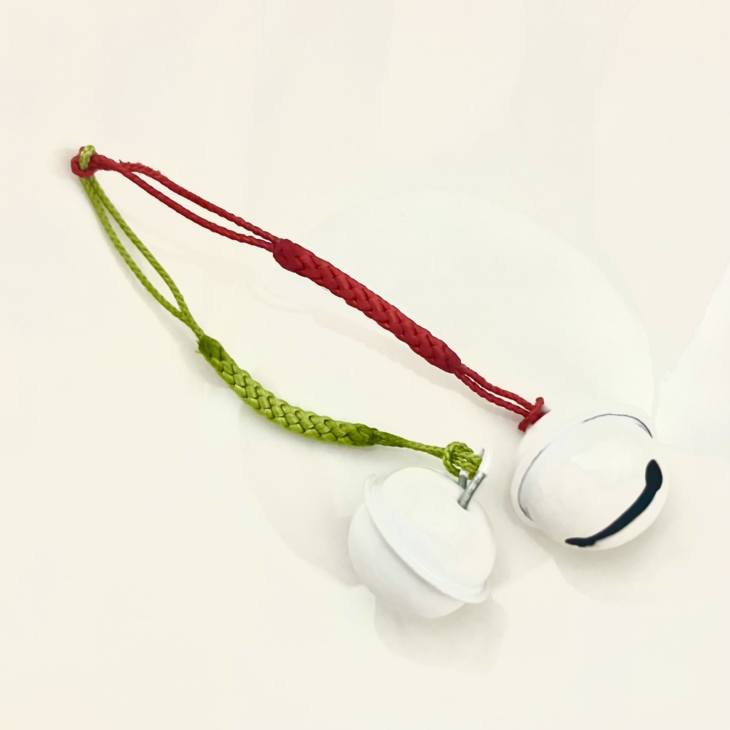 根付け紐付き鈴2個セット