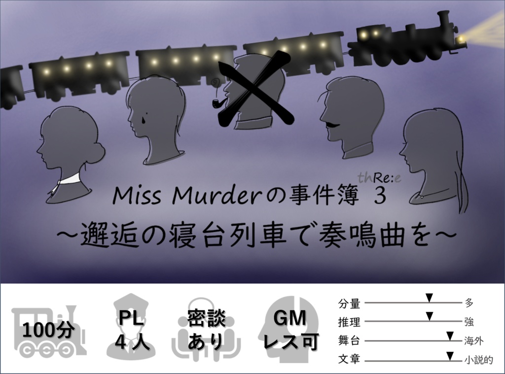 【続編】Miss Murderの事件簿3『邂逅の寝台列車で奏鳴曲を』