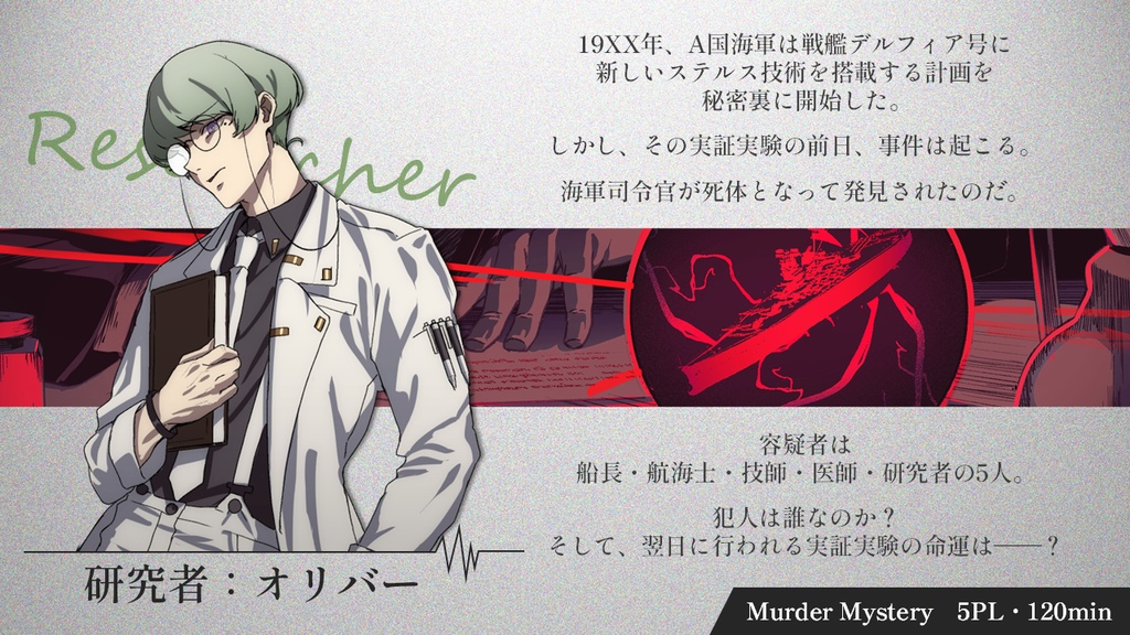 5人・2時間【王道系マーダーミステリー】Dear フィラデルフィア