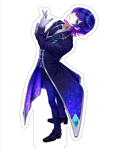 受注生産【通常アクスタ】鳴神月れいめい　キービジュ　75×100mm