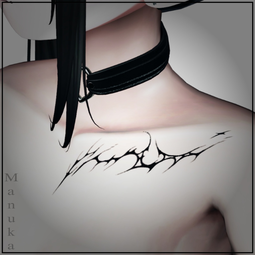 【全Avatar汎用】CyberSigilism Tattoo vol.1(鎖骨)【Texture】