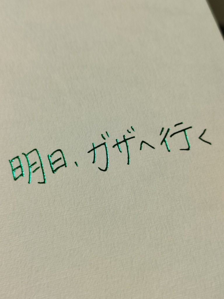 小説『明日、ガザへ行く』