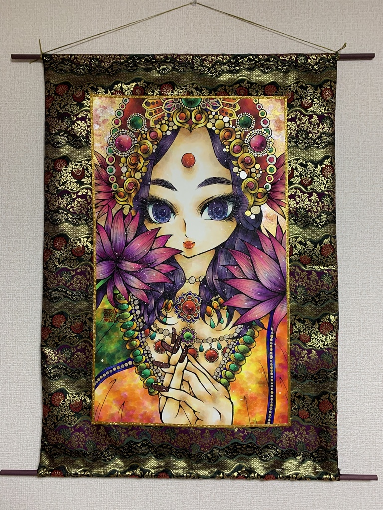 【原画タペストリー】Lakṣmī ラクシュミー